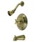 Kingston Brass KB3633AX Tub and Shower Faucet, Antique Brass KB3633AX - alternate 1